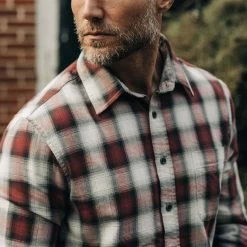 The California In Brick Plaid Ombre Twill -Fashion Clothes instock m q123 California BrickPlaid Twill 003