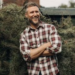 The California In Brick Plaid Ombre Twill -Fashion Clothes instock m q123 California BrickPlaid Twill 004