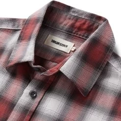 The California In Brick Plaid Ombre Twill -Fashion Clothes instock m q123 California BrickPlaid Twill 005