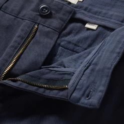 The Democratic Foundation Pant In Organic Marine -Fashion Clothes instock m q123 Democratic Foundation Pant Marine 007