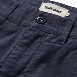 The Democratic Foundation Pant In Organic Marine -Fashion Clothes instock m q123 Democratic Foundation Pant Marine 008