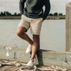 The Foundation Short In Organic Dune -Fashion Clothes instock m q123 FoundationShort OrganicDune 002