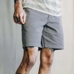 The Foundation Short In Organic Steeple Grey -Fashion Clothes instock m q123 FoundationShort OrganicSteepleGrey 003