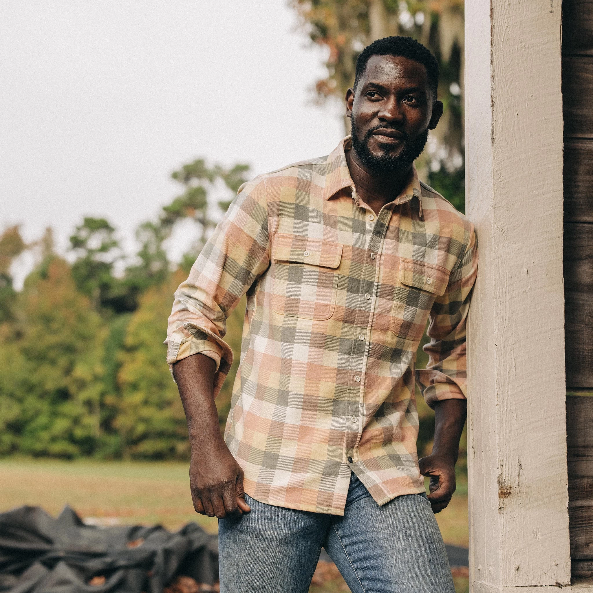 The Ledge Shirt In Dawn Check 4 The Ledge Shirt In Dawn Check - Image 2