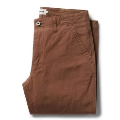 The Morse Pant In Mahogany Slub