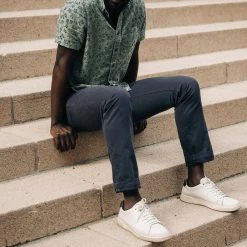 The Slim Foundation Pant In Organic Marine -Fashion Clothes instock m q123 Slim Foundation Pant Marine 006