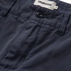 The Slim Foundation Pant In Organic Marine -Fashion Clothes instock m q123 Slim Foundation Pant Marine 007