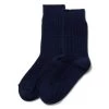 The Waffle Sock In Navy -Fashion Clothes instock m q123 Waffle Sock Navy 001