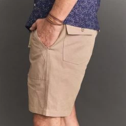The Apres Trail Short In Dried Earth Slub -Fashion Clothes instock m q124 DriedEarthSlub 004