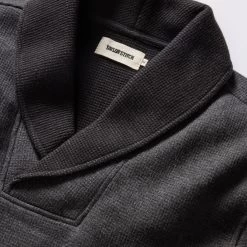 The Horizon Shawl Pullover In Coal Heather -Fashion Clothes instock m q124 Horizon Shawl Pullover Coal Heather 002