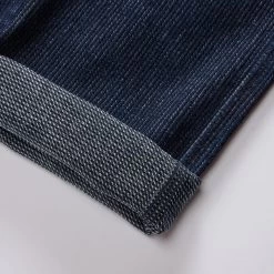 The Morse Pant In Rinsed Indigo Stripe -Fashion Clothes instock m q124 Morse Pant Rinsed Indigo Stripe 005