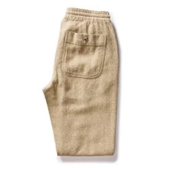 The Apres Pant In Oat Linen Tweed -Fashion Clothes instock m q124 The Apres Pant Oat Linen Tweed 002
