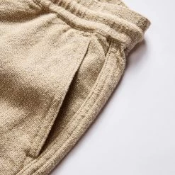 The Apres Pant In Oat Linen Tweed -Fashion Clothes instock m q124 The Apres Pant Oat Linen Tweed 005