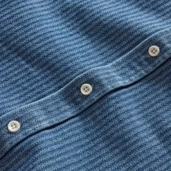 The Utility Shirt In Washed Indigo Herringbone -Fashion Clothes instock m q124 UtilityShirtinBleachedIndigoHerringbone 003
