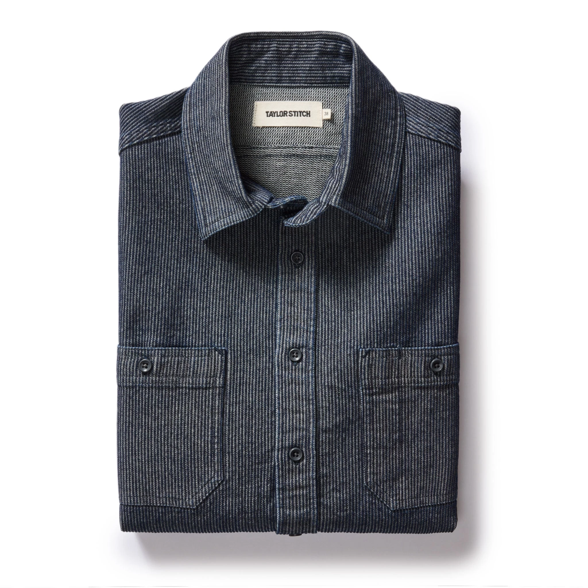 The Utility Shirt In Rinsed Indigo Stripe 3 The Utility Shirt In Rinsed Indigo Stripe