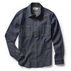 The Utility Shirt In Rinsed Indigo Stripe 14 The Utility Shirt In Rinsed Indigo Stripe -Fashion Clothes instock m q124 Utility Shirt Rinsed Indigo Stripe 002