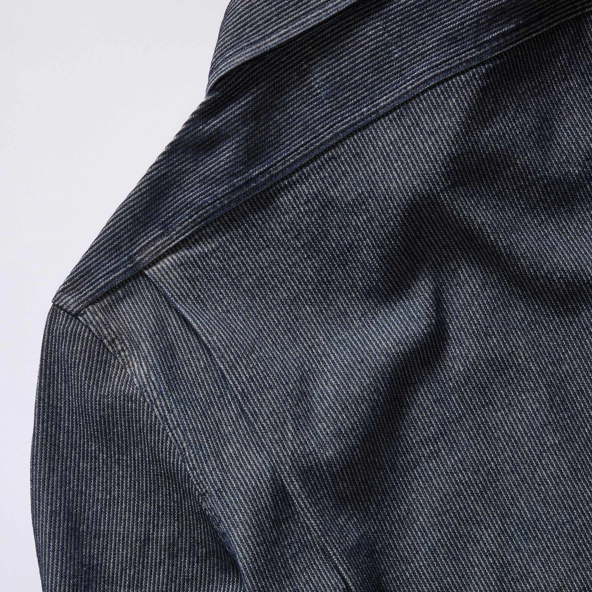 The Utility Shirt In Rinsed Indigo Stripe 9 The Utility Shirt In Rinsed Indigo Stripe - Image 7