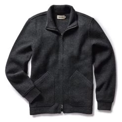 The Weekend Jacket In Charcoal Birdseye Wool