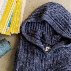 The Bryan Pullover Sweater In Blue Melange -Fashion Clothes instock m q124 bryan pullover blue melange 005