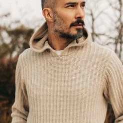 The Bryan Pullover Sweater In Flax Melange -Fashion Clothes instock m q124 bryan pullover flax melange 003