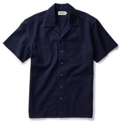 The Conrad Shirt In Rinsed Indigo Pickstitch