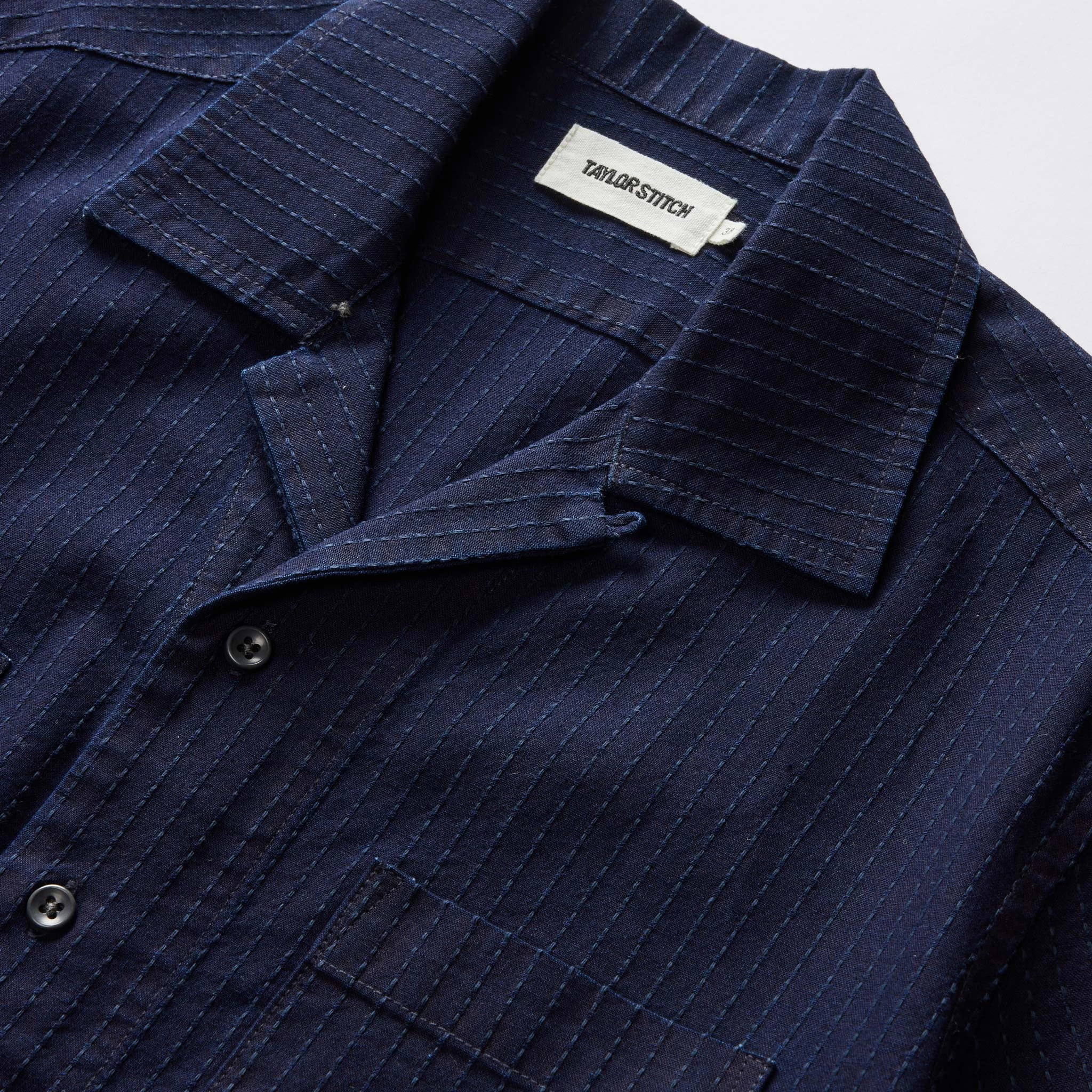 The Conrad Shirt In Rinsed Indigo Pickstitch 7 The Conrad Shirt In Rinsed Indigo Pickstitch - Image 5