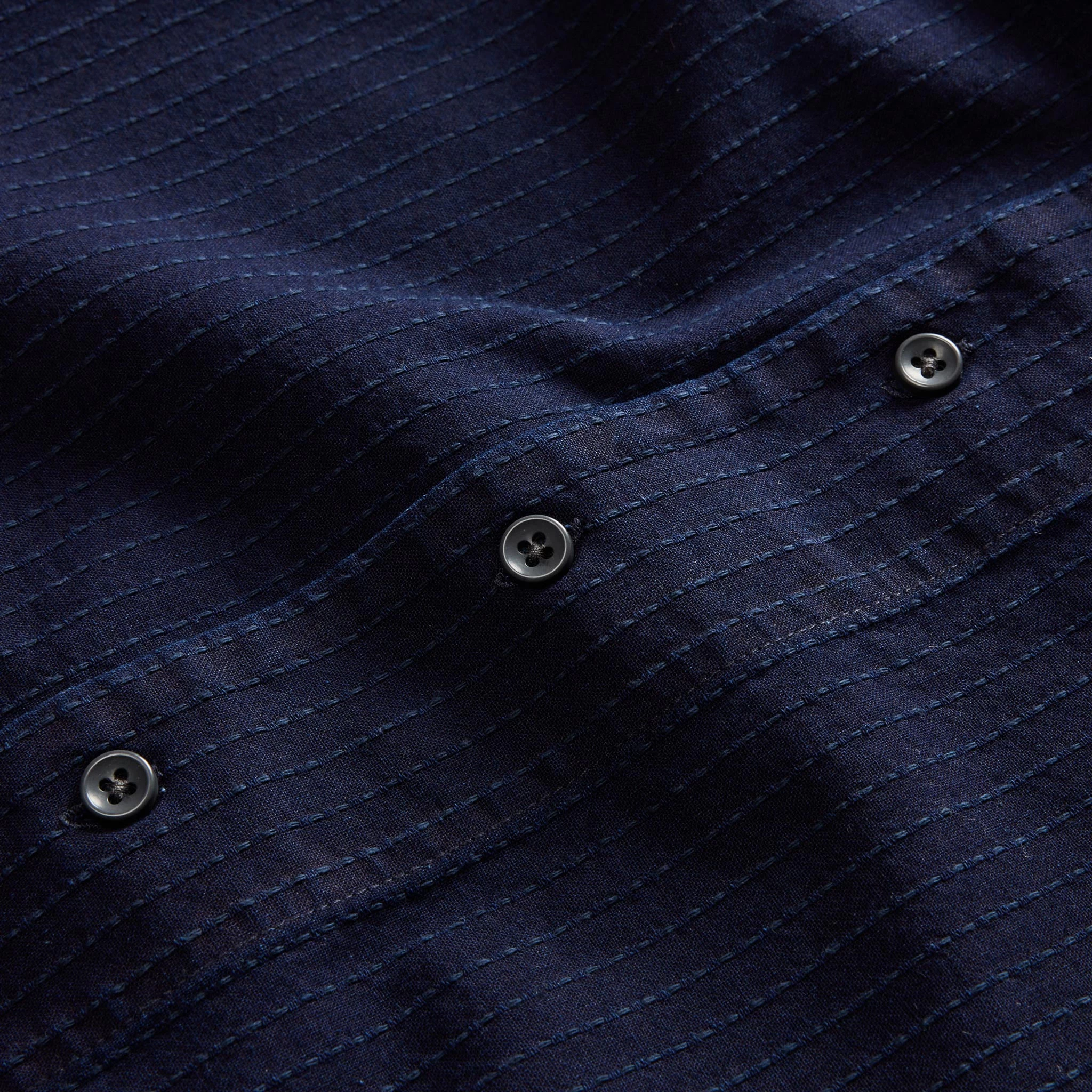 The Conrad Shirt In Rinsed Indigo Pickstitch 8 The Conrad Shirt In Rinsed Indigo Pickstitch - Image 6