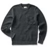 The Crawford Crew Sweater In Washed Asphalt -Fashion Clothes instock m q124 crawford crew asphalt 001