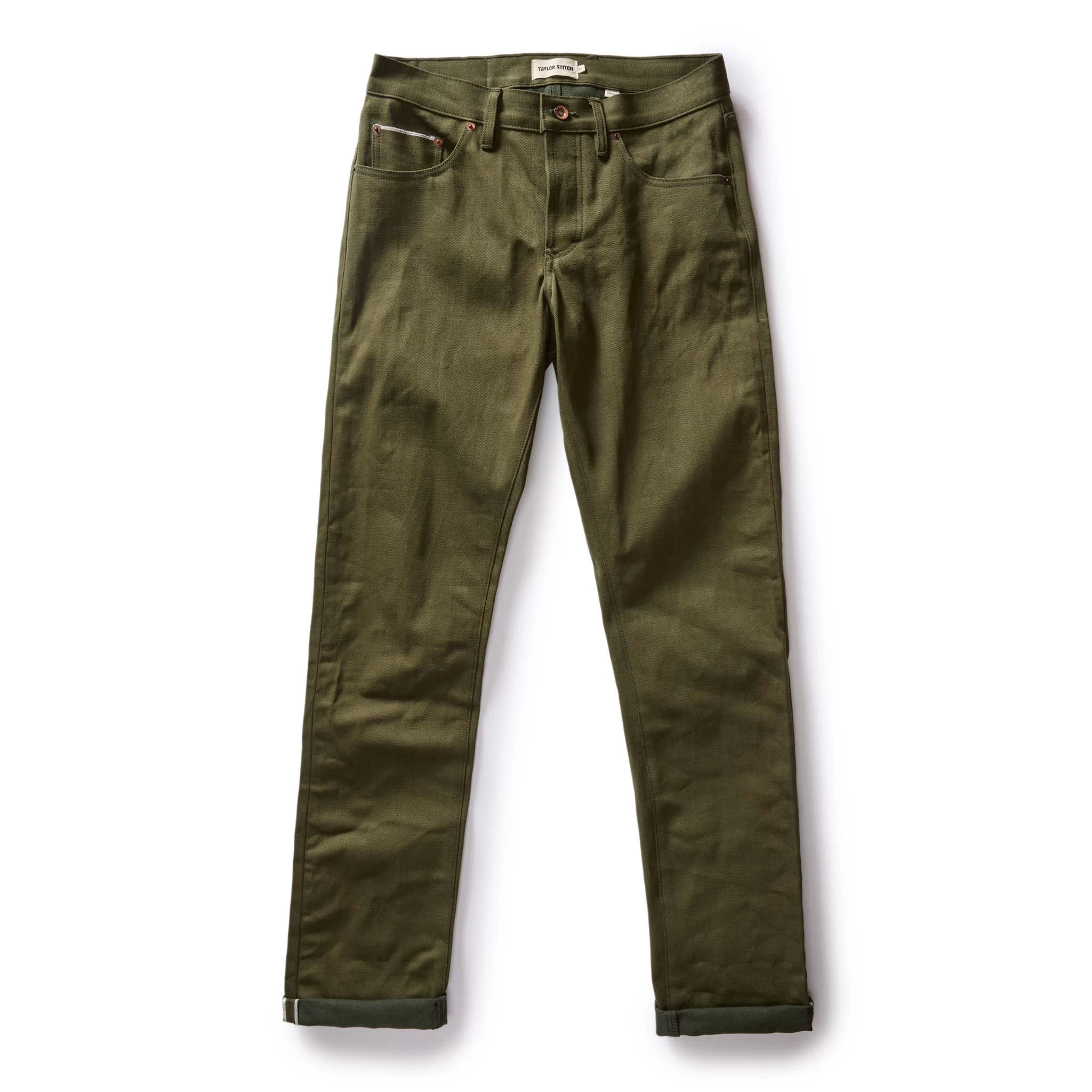 The Democratic Jean In Olive Nihon Menpu Selvage 9 The Democratic Jean In Olive Nihon Menpu Selvage - Image 7