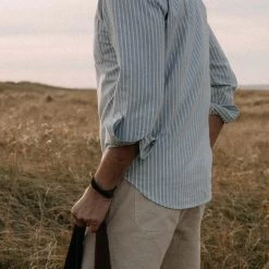 The Jack In Blue Stripe Oxford -Fashion Clothes instock m q124 jack blue stripe oxford 004