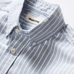 The Jack In Blue Stripe Oxford -Fashion Clothes instock m q124 jack blue stripe oxford 006