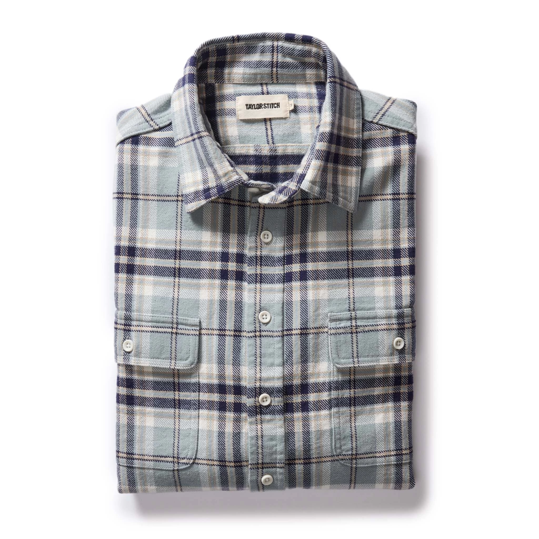 The Ledge Shirt In Faded Blue Plaid 3 The Ledge Shirt In Faded Blue Plaid