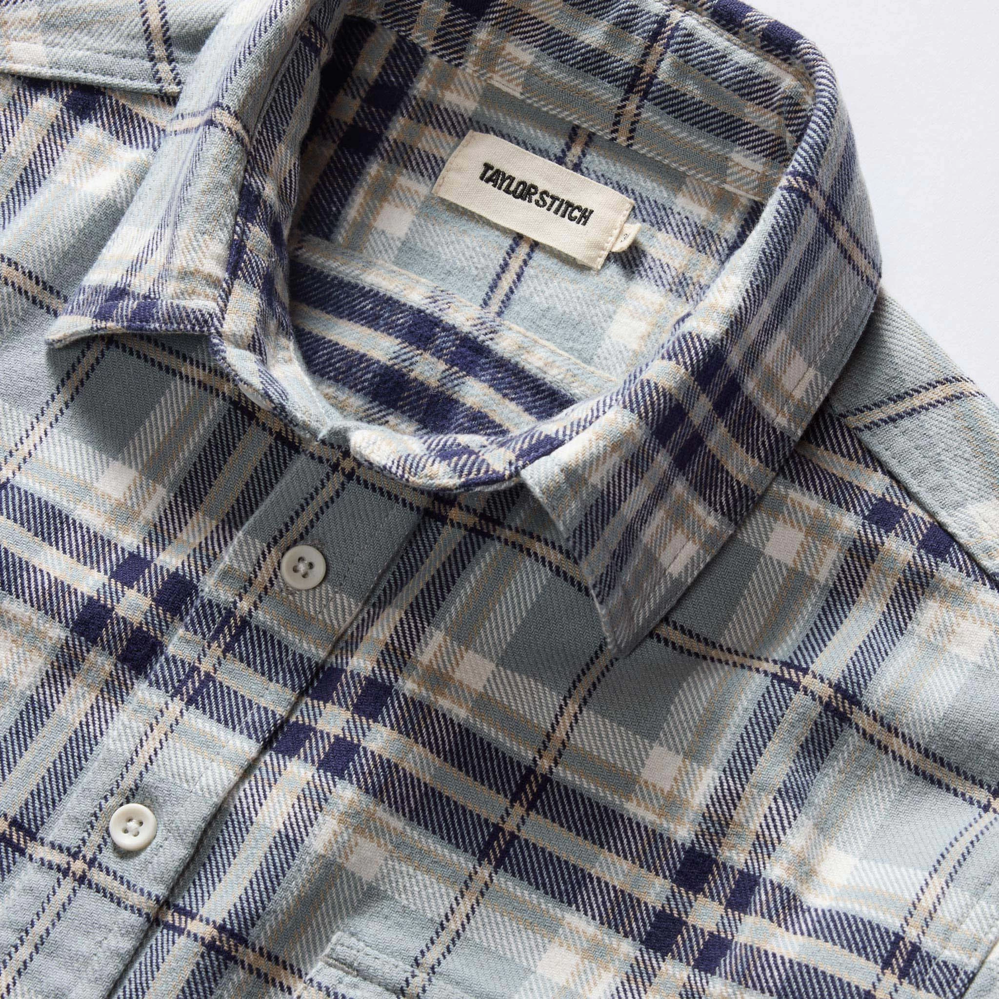 The Ledge Shirt In Faded Blue Plaid 8 The Ledge Shirt In Faded Blue Plaid - Image 6
