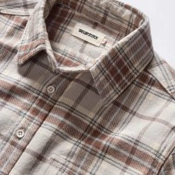 The Ledge Shirt In Redwood Plaid -Fashion Clothes instock m q124 ledge redwood plaid 006
