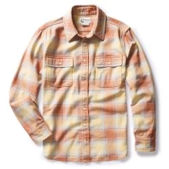 The Ledge Shirt In Sunrise Plaid -Fashion Clothes instock m q124 ledge sunrise plaid 005