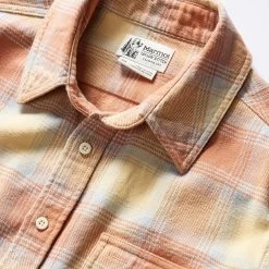 The Ledge Shirt In Sunrise Plaid -Fashion Clothes instock m q124 ledge sunrise plaid 006