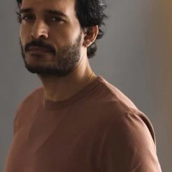 The Organic Cotton Tee In Faded Brick -Fashion Clothes instock m q124 oc tee faded brick 003