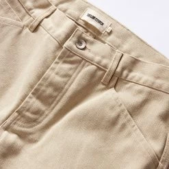 The Camp Pant In Light Khaki Chipped Canvas -Fashion Clothes instock m q124 productname 004 5a007d06 086c 4f90 8c46 d985458697de