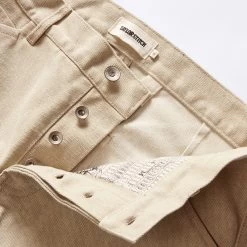 The Camp Pant In Light Khaki Chipped Canvas -Fashion Clothes instock m q124 productname 005 8a34ba95 f644 41a2 9846 946e680893db