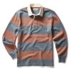 The Rugby Shirt In Faded Brick Stripe -Fashion Clothes instock m q124 rugby fadedbrick stripe 001