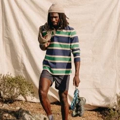 The Rugby Shirt In Navy Stripe -Fashion Clothes instock m q124 rugby shirt navy stripe 004