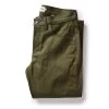 The Slim Jean In Olive Nihon Menpu Selvage