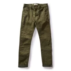 The Slim Jean In Olive Nihon Menpu Selvage -Fashion Clothes instock m q124 slim jean olive nihonmenpu 007