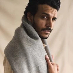 The Wool Blanket In Bay Stripe -Fashion Clothes instock m q124 woolblanket baystripe 004