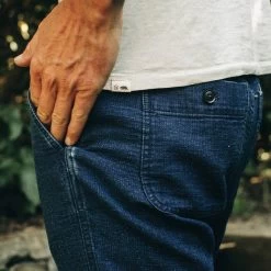 The Apres Pant In Indigo Double Cloth -Fashion Clothes instock m q221 aprespant indigo 004