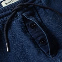 The Apres Pant In Indigo Double Cloth -Fashion Clothes instock m q221 aprespant indigo 006