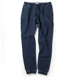 The Apres Pant In Indigo Double Cloth -Fashion Clothes instock m q221 aprespant indigo 010