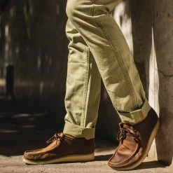 The Camp Pant In Olive Herringbone -Fashion Clothes instock m q221 camp olive herringbone 004