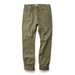 The Camp Pant In Olive Herringbone -Fashion Clothes instock m q221 camp olive herringbone 010