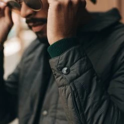 The Decker Jacket In Charcoal Quilt -Fashion Clothes instock m q221 decker charcoal quilt 004